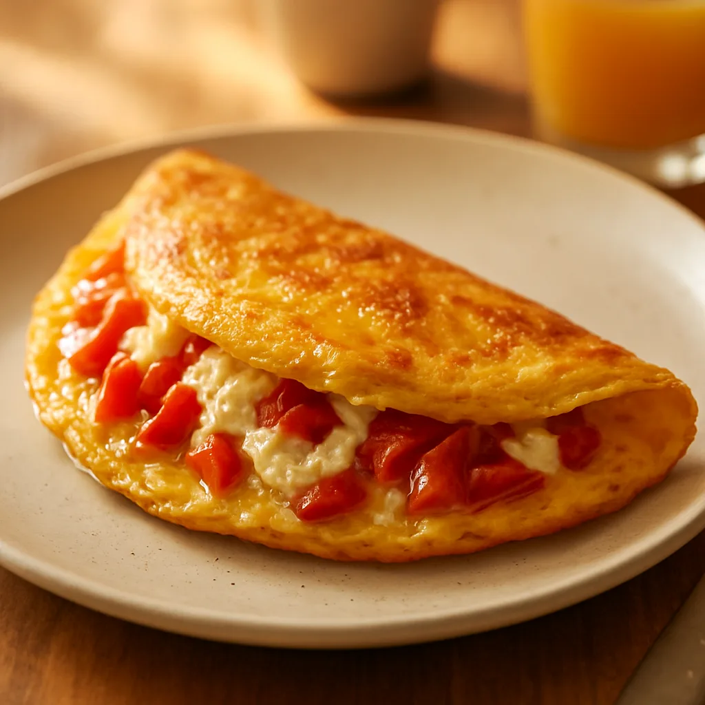 Sočni omlet sa paprikom i sirom
