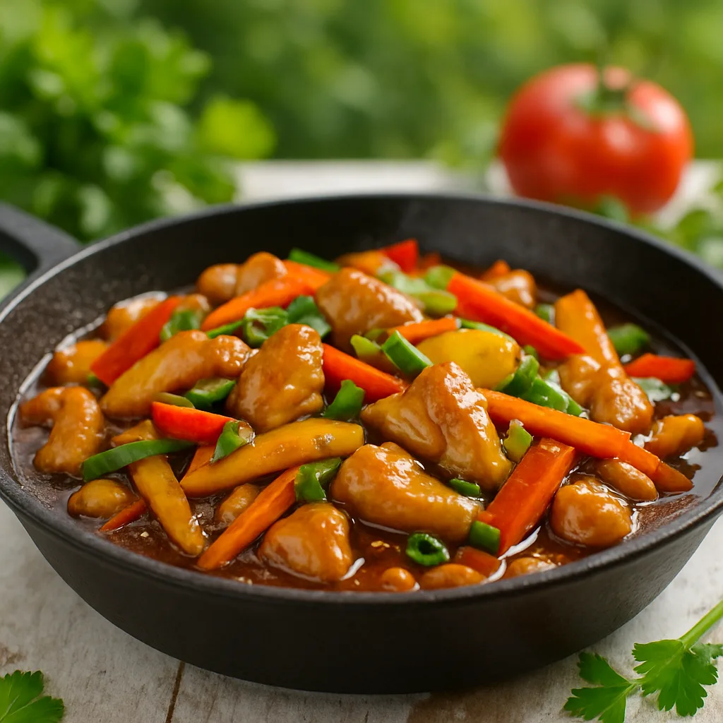 Wok piletina sa povrćem u soja-sosu